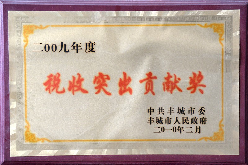 税收突出贡献奖